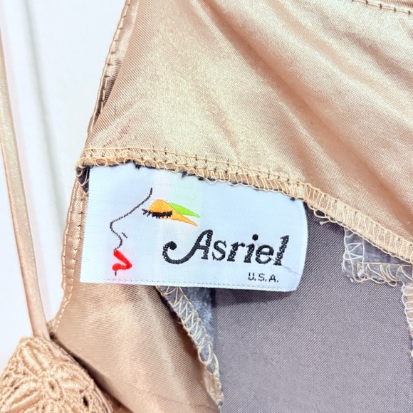 Vintage Bronze Mini Dress w Gorgeous Fringed Lace & Tiered Ruffle Skirt - Picture 12 of 15